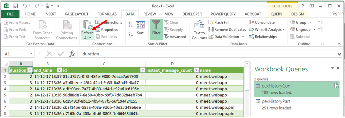 Refresh workbook data - click to enlarge image