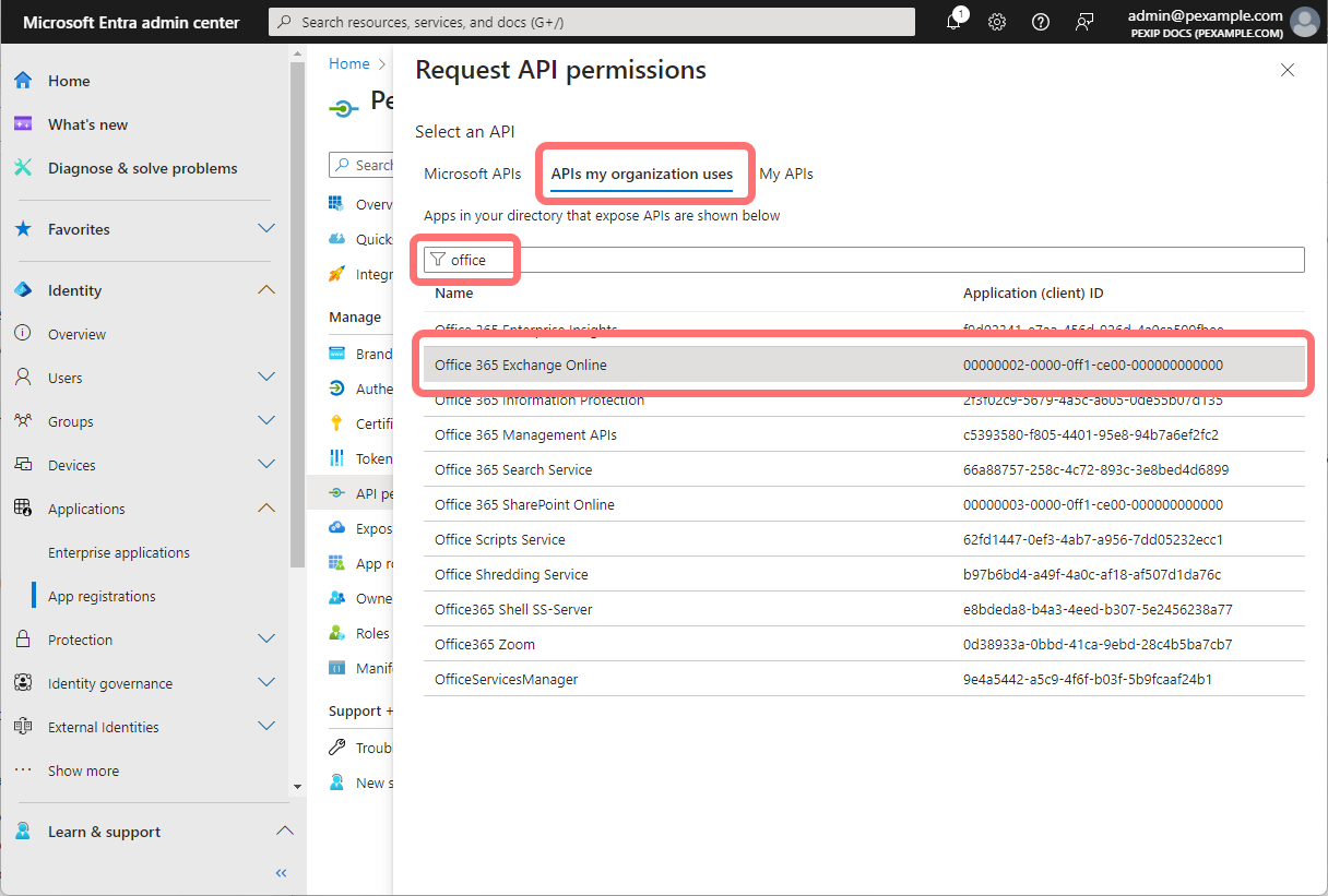 Request app permission - select the image to enlarge it