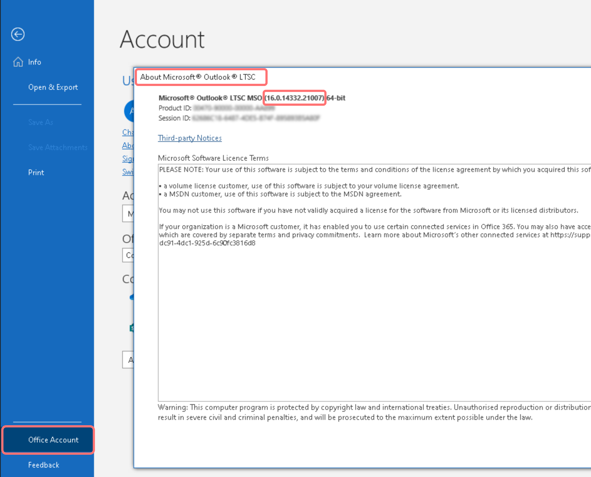 Outlook LTSC - select the image to enlarge it